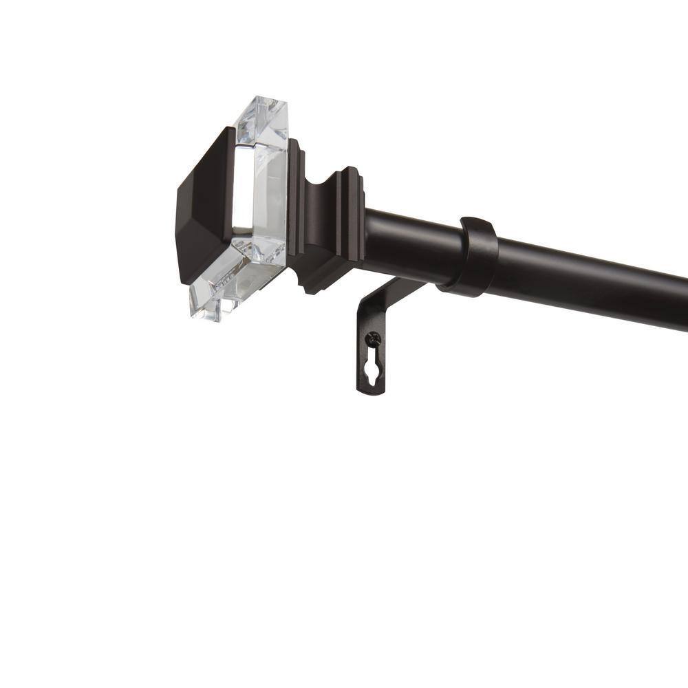 EXCLUSIVE HOME 66 in. to 120 in. Prism Adjustable Length 1 in. Dia ...