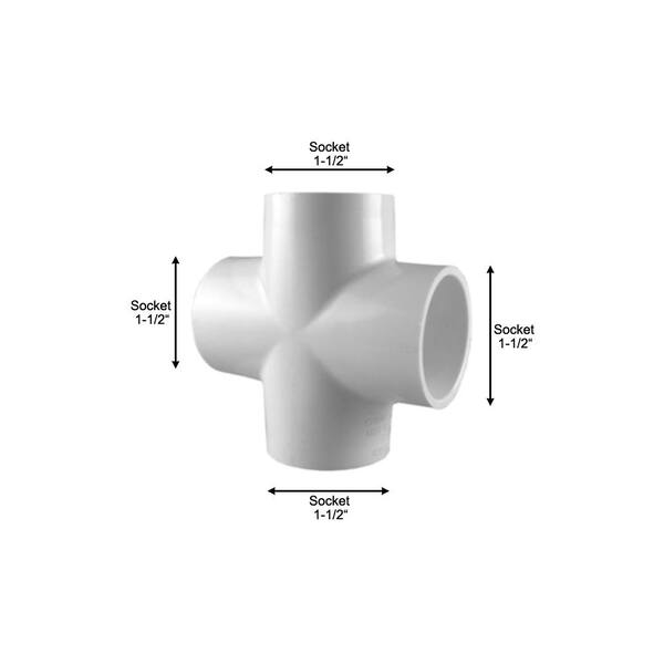 Spears Manufacturing 402-209 Spears 402 Series PVC Pipe Fitting Tee Sc