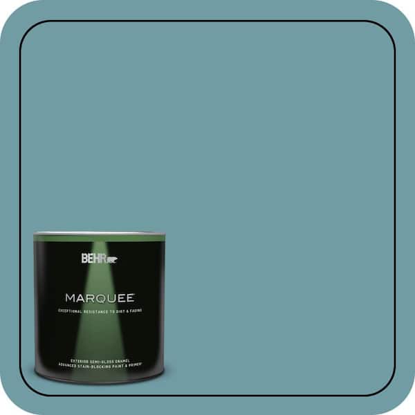 BEHR MARQUEE 1 qt. #PPU13-07 Voyage Semi-Gloss Enamel Exterior Paint & Primer