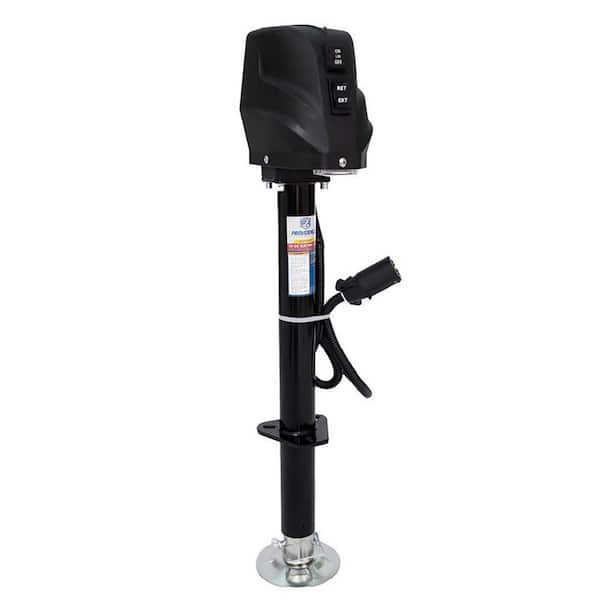 Electric Trailer Jack, 5000 lb. Lift Capacity with 7-Way Connector and Manual Hand Crank