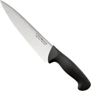 Multi-Purpose 8-Inch High-Carbon Steel Full Tang Straight Edge Chef's Knife with Ergonomic Handle