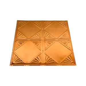 Erie 2 ft. x 2 ft. Nail-Up Tin Ceiling Tile in Copper (Case of 5)