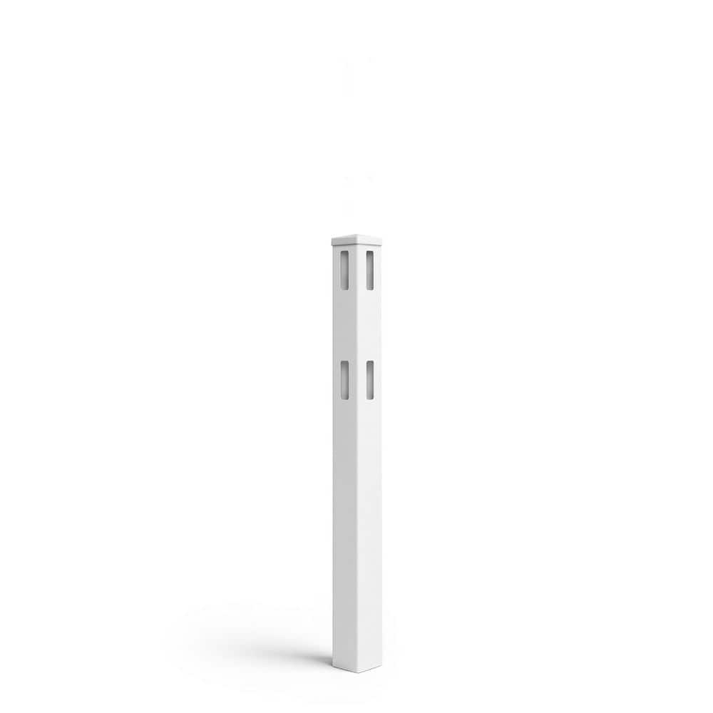 5 in. x 5 in. x 5 ft. White Vinyl Corner Fence Post with Cap (Single) price history on PriceWatchPro