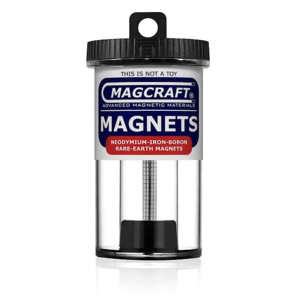 Magcraft Rare Earth 1/8 in. x 1/16 in. Disc Magnet (100-Pack)