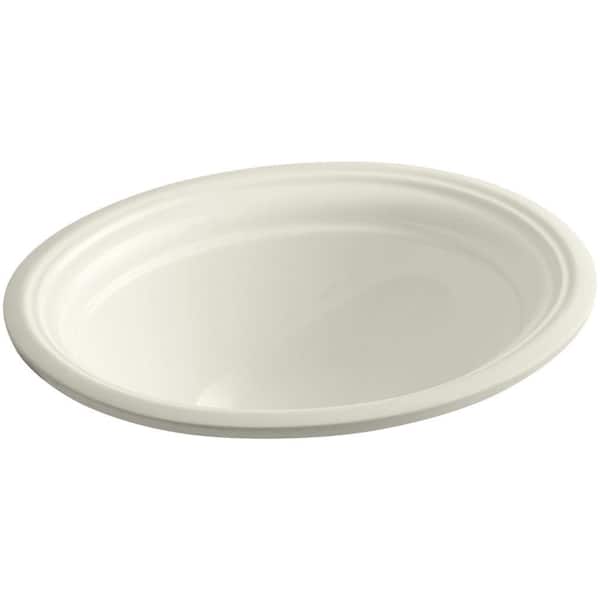 KOHLER Devonshire 16-7/8 in. Vitreous China Undermount Bathroom Sink in Biscuit with Overflow Drain