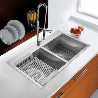 Akdy Drop In Kitchen Sinks Kitchen Sinks The Home Depot