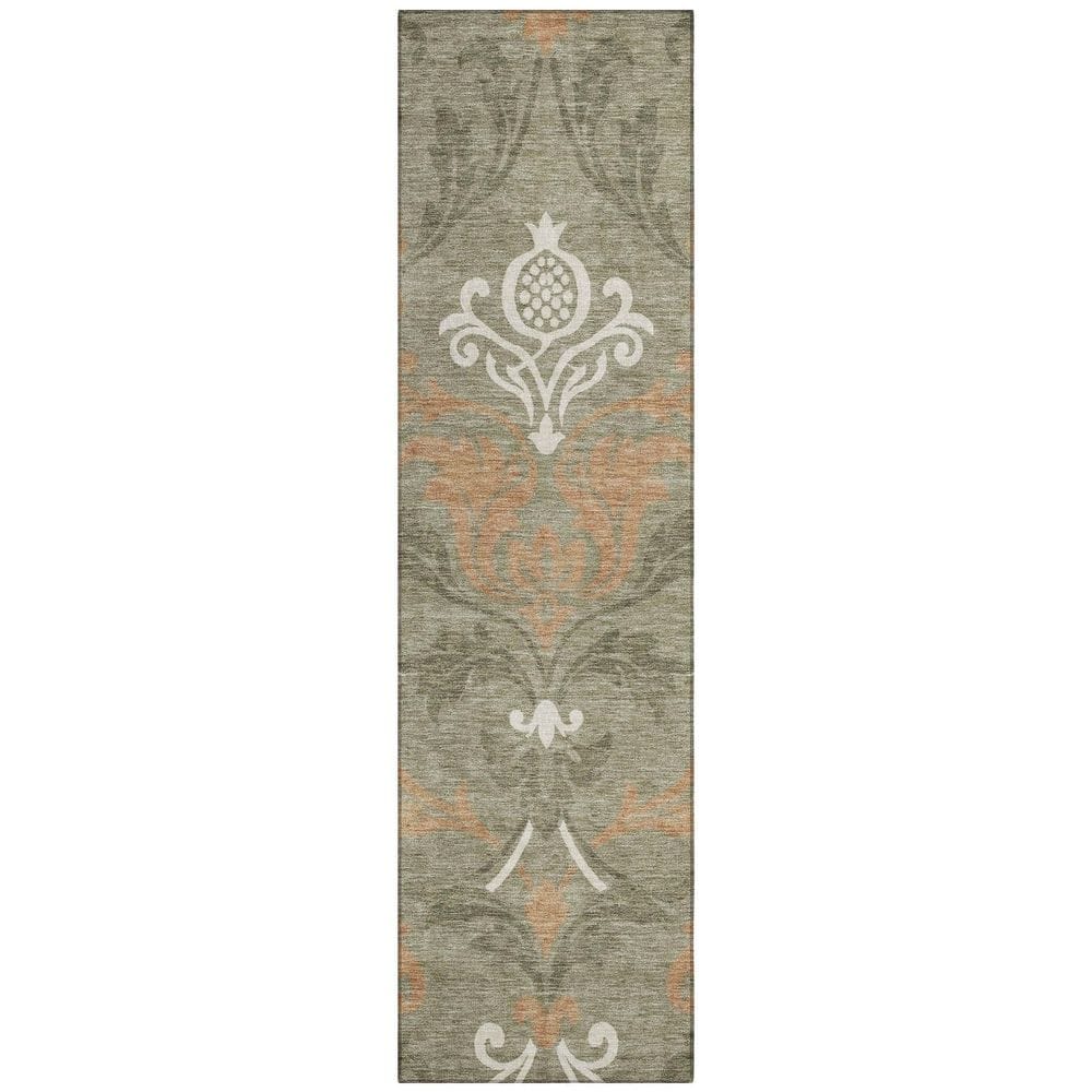 Chantille Machine Washable Indoor/Outdoor Abstract ACN2968 Sage 2 ft. x 7 ft. Runner Rug price history on PriceWatchPro