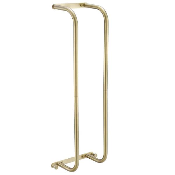 Bathroom Towel Storage Rack for Bathroom 2 Hooks Towel Racks Wall Mounted Towel Rack for Rolled Towels in Brushed Gold