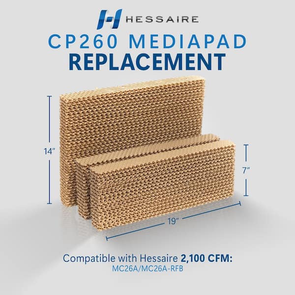 14 in. x 20 in. Replacement Media Pads for 2,100 CFM Evaporative Coolers