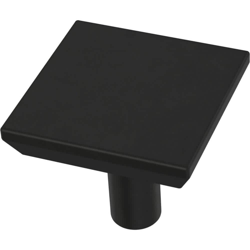 Liberty Liberty Simple Square 1 1 8 In 29 Mm Matte Black Square   Liberty Cabinet Knobs P40847c Fb C 64 1000 