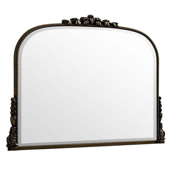 XRAMFY Antique Bronze 44 in. W x 32 in. H Arched Polyurethane