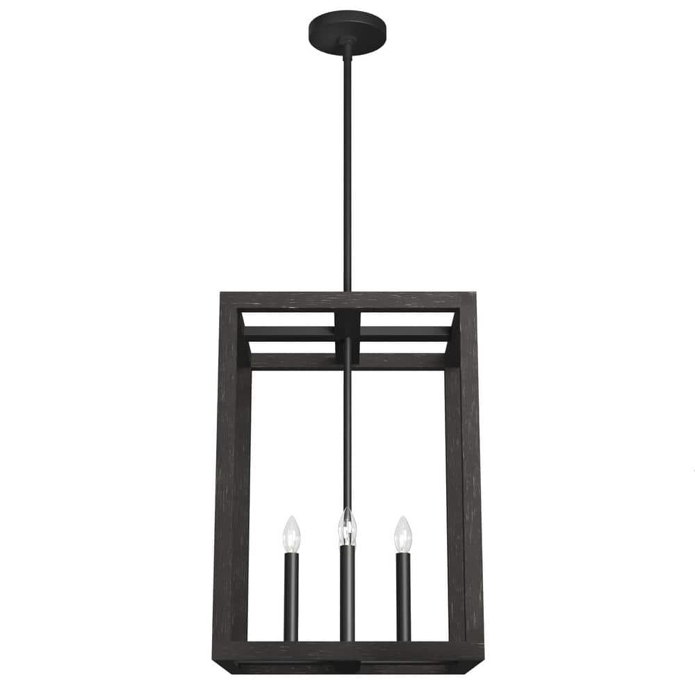 Hunter Squire Manor Matte Black Aluminum LED Pendant Light