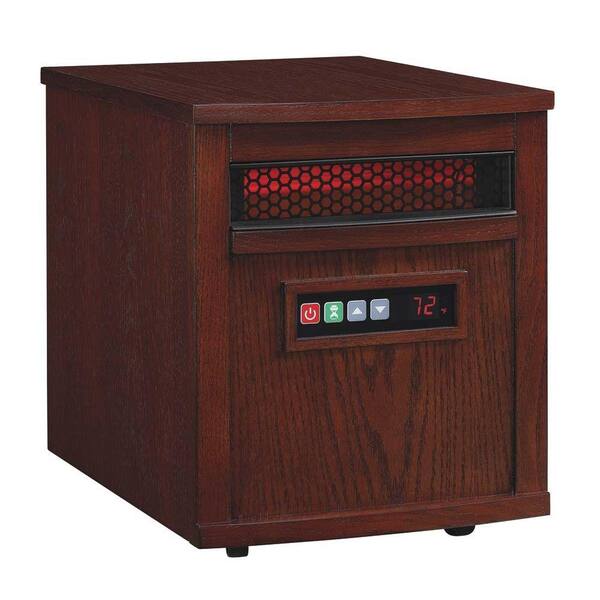 Duraflame Carter 1500-Watt Electric Infrared Quartz Electric Portable Heater with Remote Control - Cherry