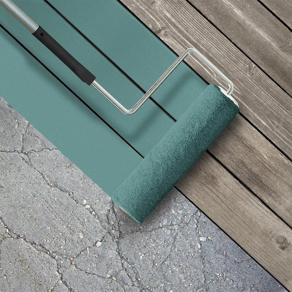 1 gal. #PFC-48 Aqua Marble Low-Lustre Enamel Interior/Exterior Porch and Patio Floor Paint