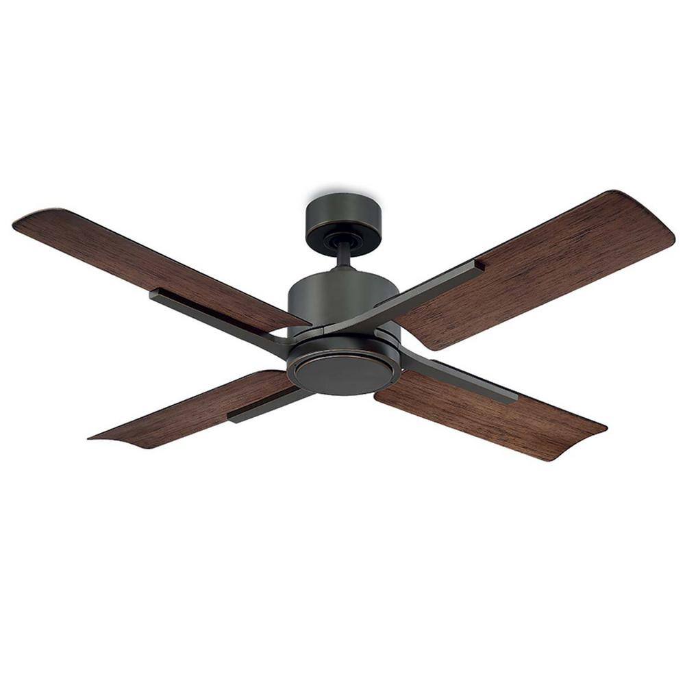 Cervantes 56" Dark Walnut Smart Ceiling Fan with LED Light