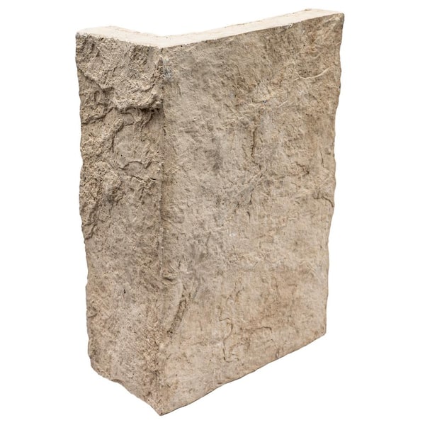 Terrana Oakwood Beige 12 in. x 12 in. Concrete Corner Wall Tile (5.5 sq. ft./Case)