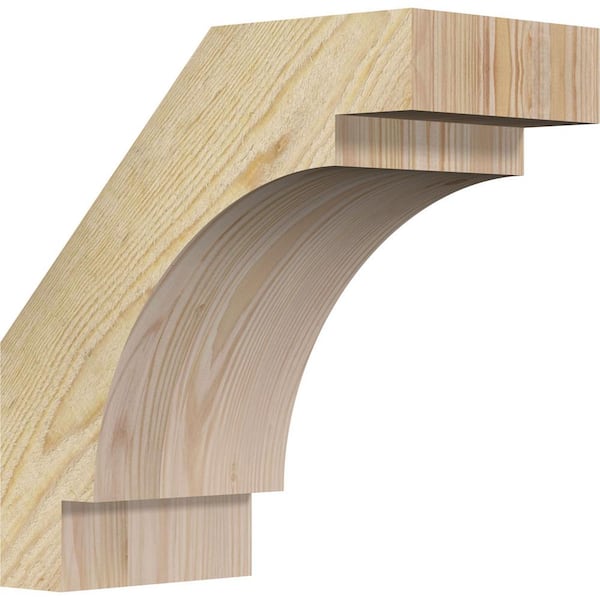 Ekena Millwork 6"W x 12"D x 12"H Merced Rough Sawn Knee Brace, Douglas Fir