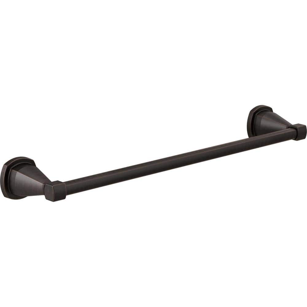 Delta Stryke 18 in. Towel Bar in Bronze 77618RB The Home Depot