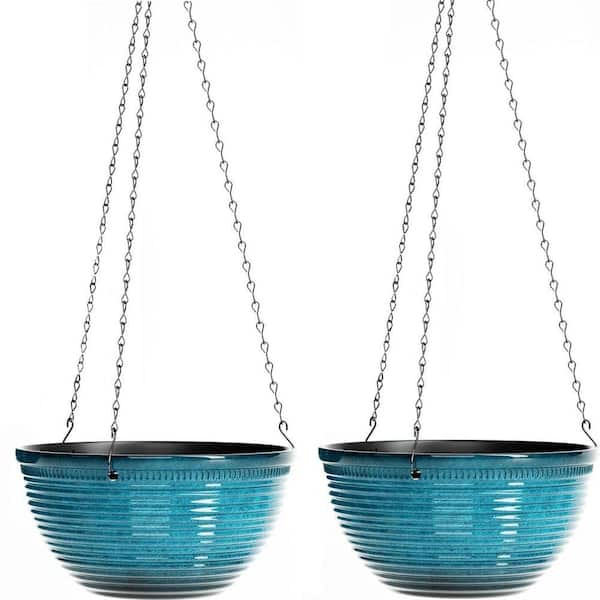 Blue - Hanging Planters - The Home Depot