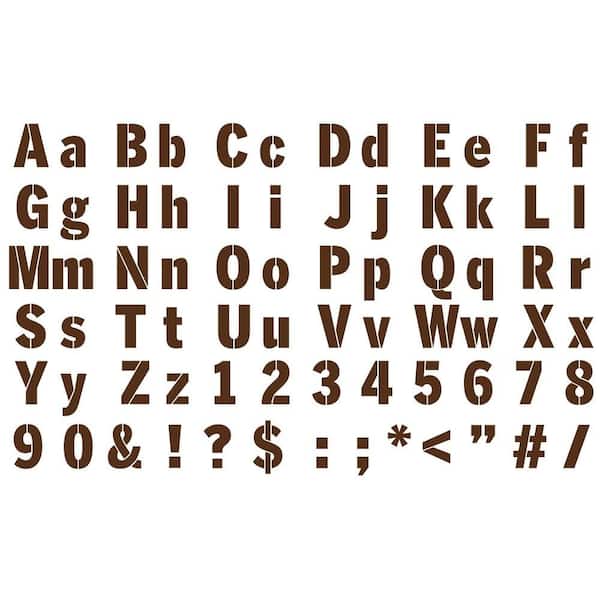 Martha Stewart Crafts Sans Serif Alphabet Paper Stencils