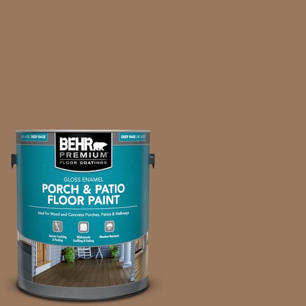 1 gal. #MS-18 Clay Brown Gloss Enamel Interior/Exterior Porch and Patio Floor Paint