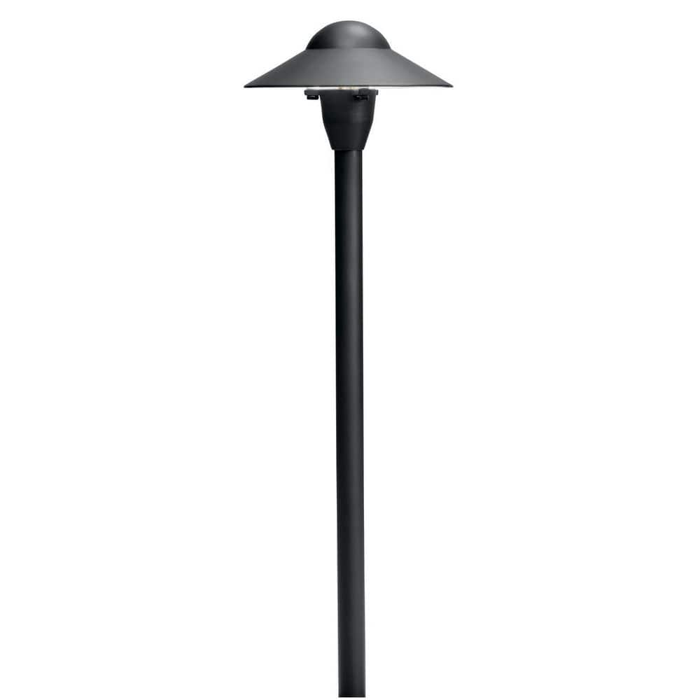 KICHLER Low Voltage 6 in. Textured Black Hardwired Weather Resistant ...