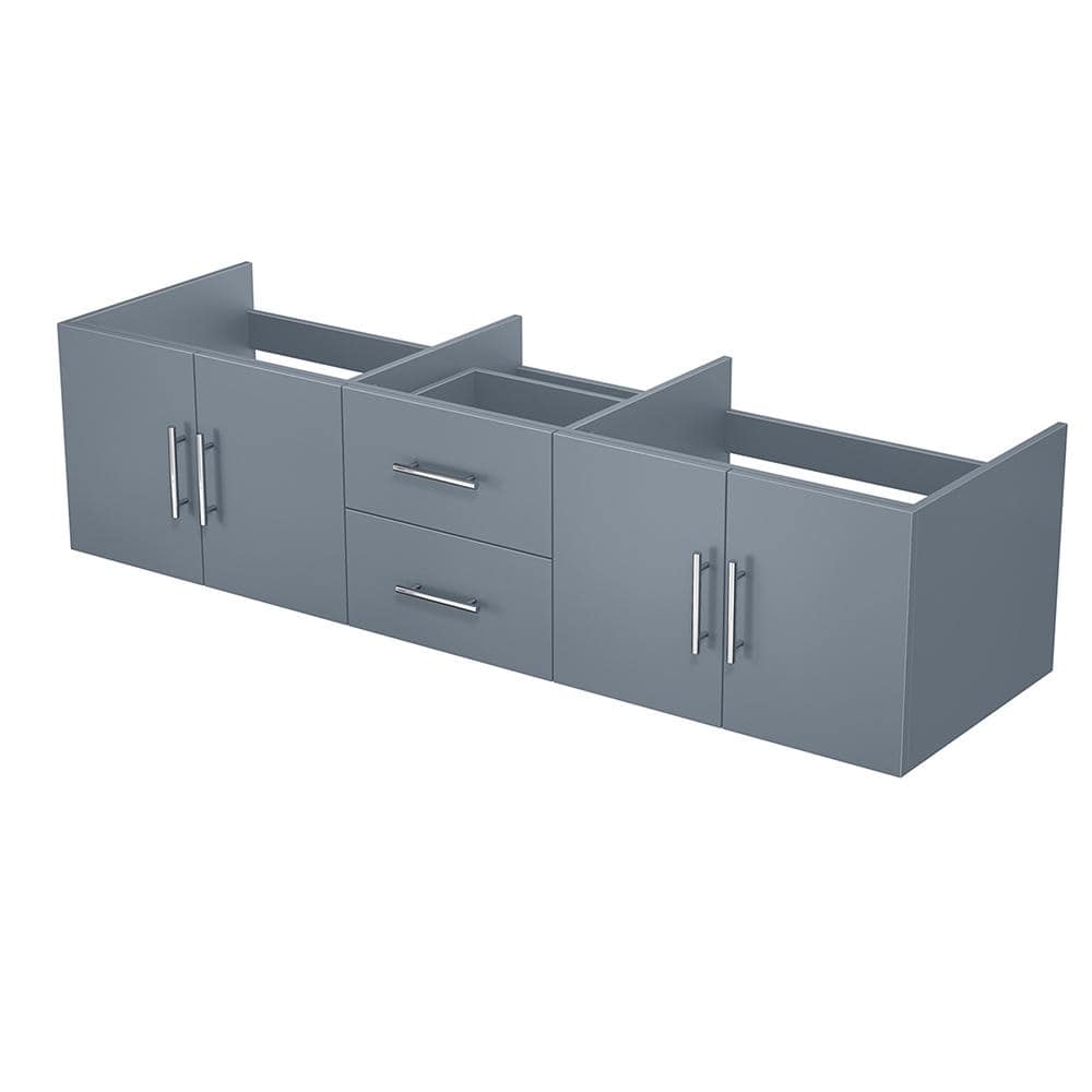 Geneva 72" Dark Gray Wall-Mounted Vanity Cabinet