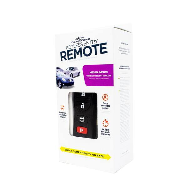 AKS KEYS 2-Pack Keyless Entry Remote Key Fob + Ignition Key For Nissan - ID46 315MHz