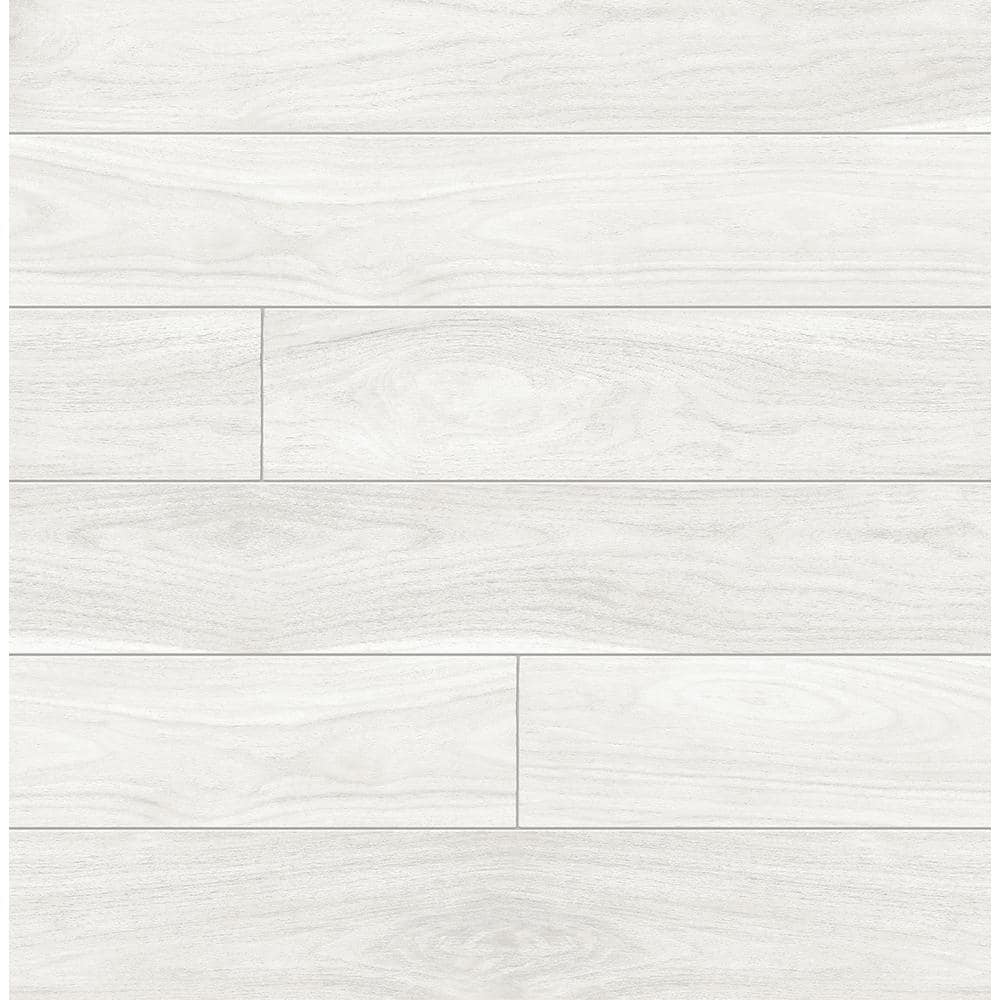 NextWall Teak Planks Peel and Stick Wallpaper - Off-White, image size:1000x1000