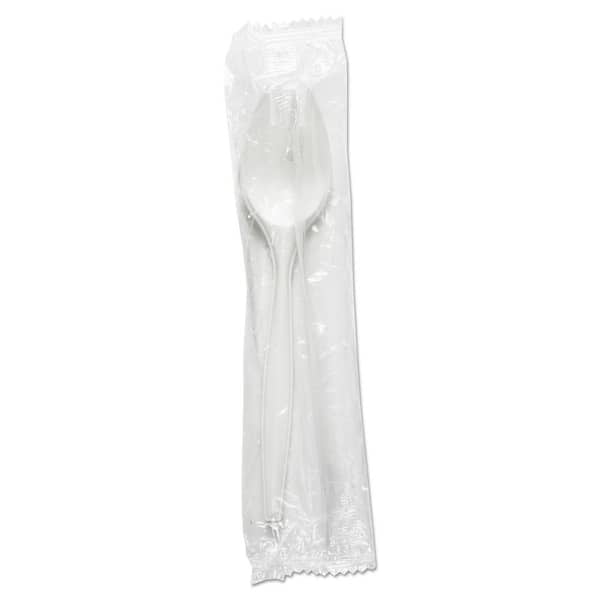 Boardwalk White Mediumweight Wrapped Disposable Polypropylene Sporks (1,000-Carton)