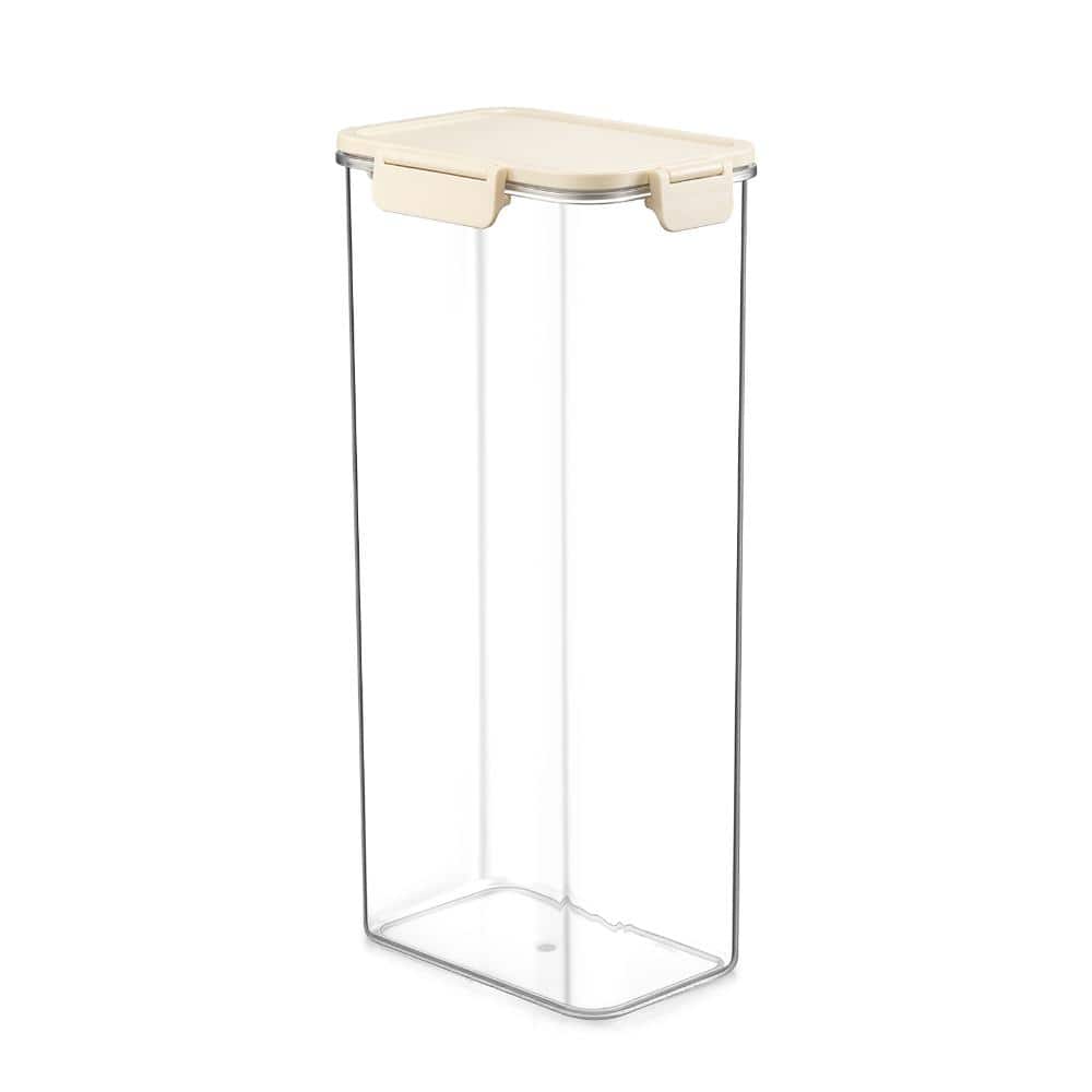 Stackable Plastic Food Storage Container with Lids (1 Pack), Clear Airtight Pantry Canister for Kitchen Organization price history on PriceWatchPro