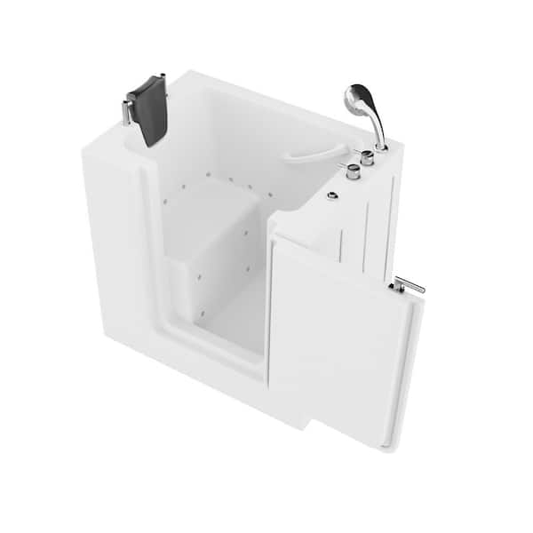 Universal Tubs HD Series 27 in. x 39 in. Right Drain Quick Fill Walk-In Air Tub in White