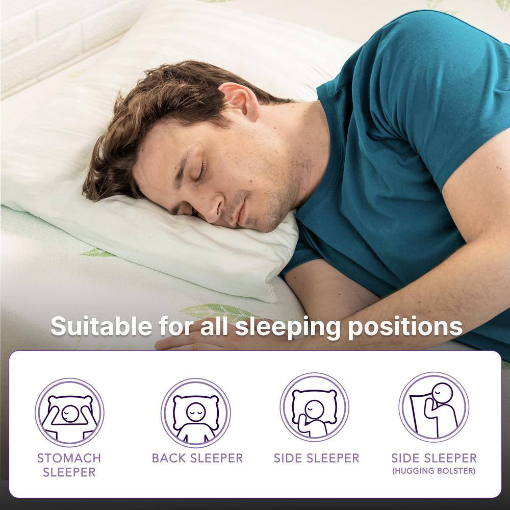 Anula Twin Medium Green Tea Memory Foam 6 in. Mattress - thumbnail 4
