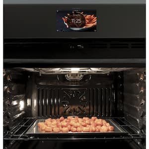 Profile 30 in. Smart Single Electric Wall Oven with Convection and Self Clean in Black Stainless Steel