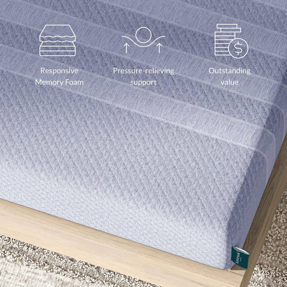 Twin 10'' Medium Memory Foam Mattress with Cooling Technology