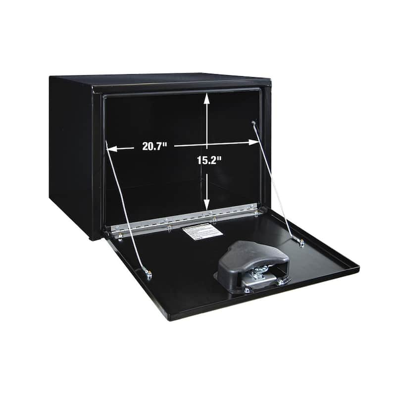 18 in. x 18 in. x 24 in. Gloss Black Steel Underbody Truck Tool Box