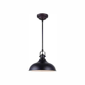 Sussex Black LED Pendant with Metal Shade