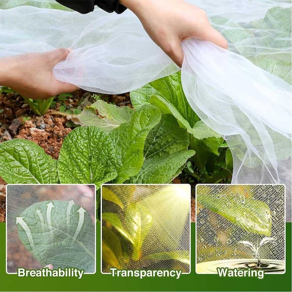 N/A 10 x 50 ft. Ultra Fine Garden Mesh Netting for Plant