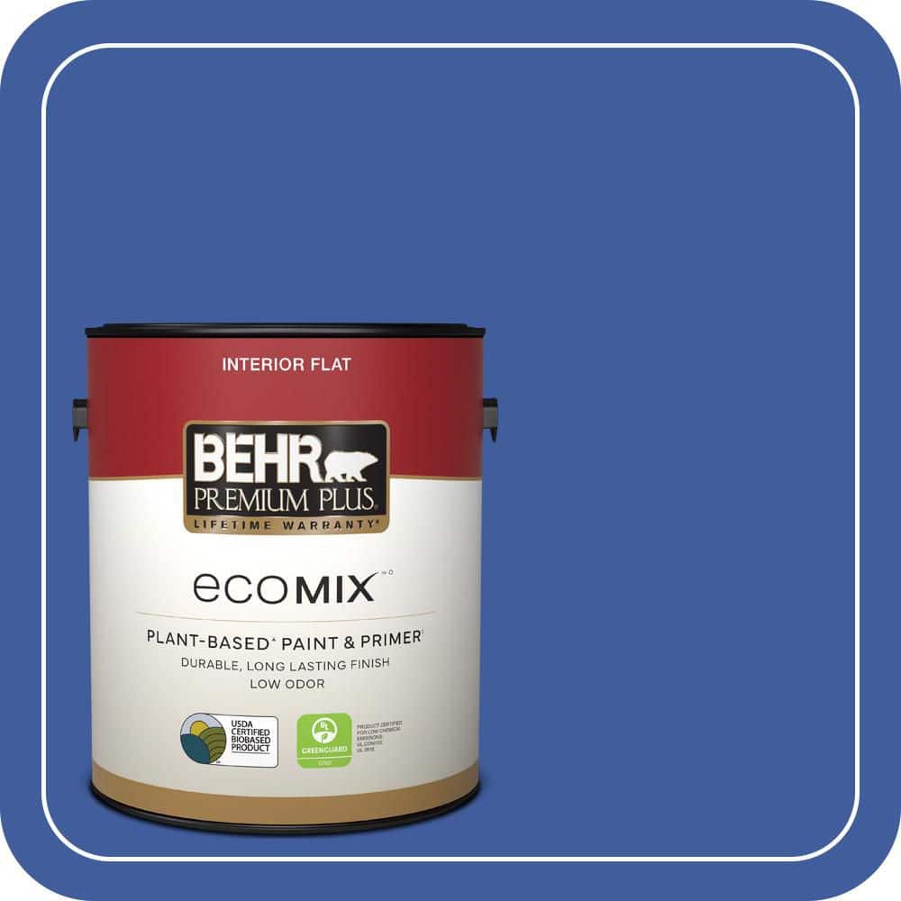 1 gal. #BIC-21 Blue Dahlia Flat EcoMix Plant-Based Interior Paint & Primer price history on PriceWatchPro