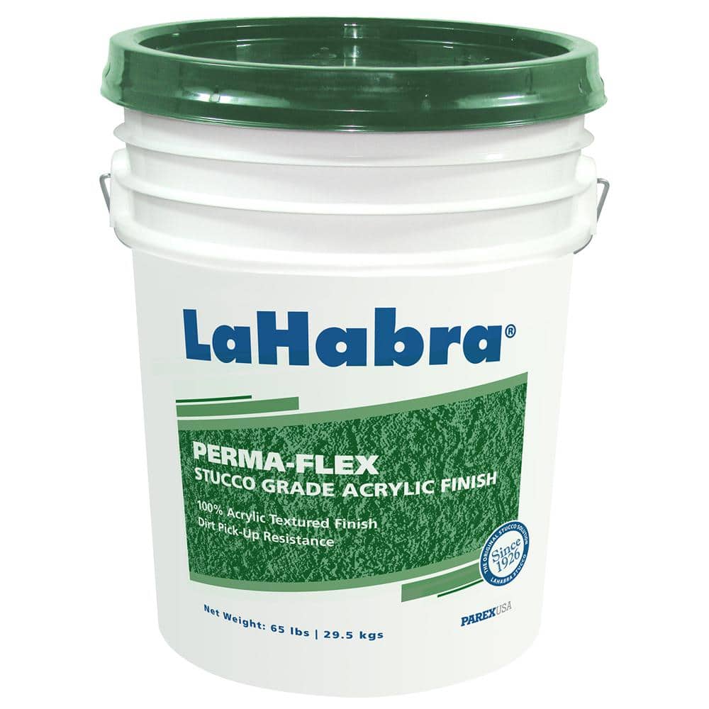rem Verplicht Mart LaHabra 65 lbs. Perma-Flex Stucco Acrylic Finish-3719 - The Home Depot