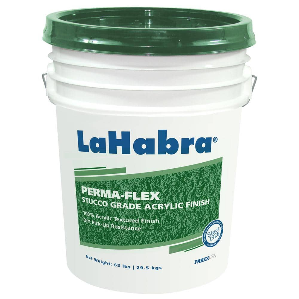 LaHabra 65 lbs. Perma-Flex Stucco Acrylic Finish 742884 - The Home Depot