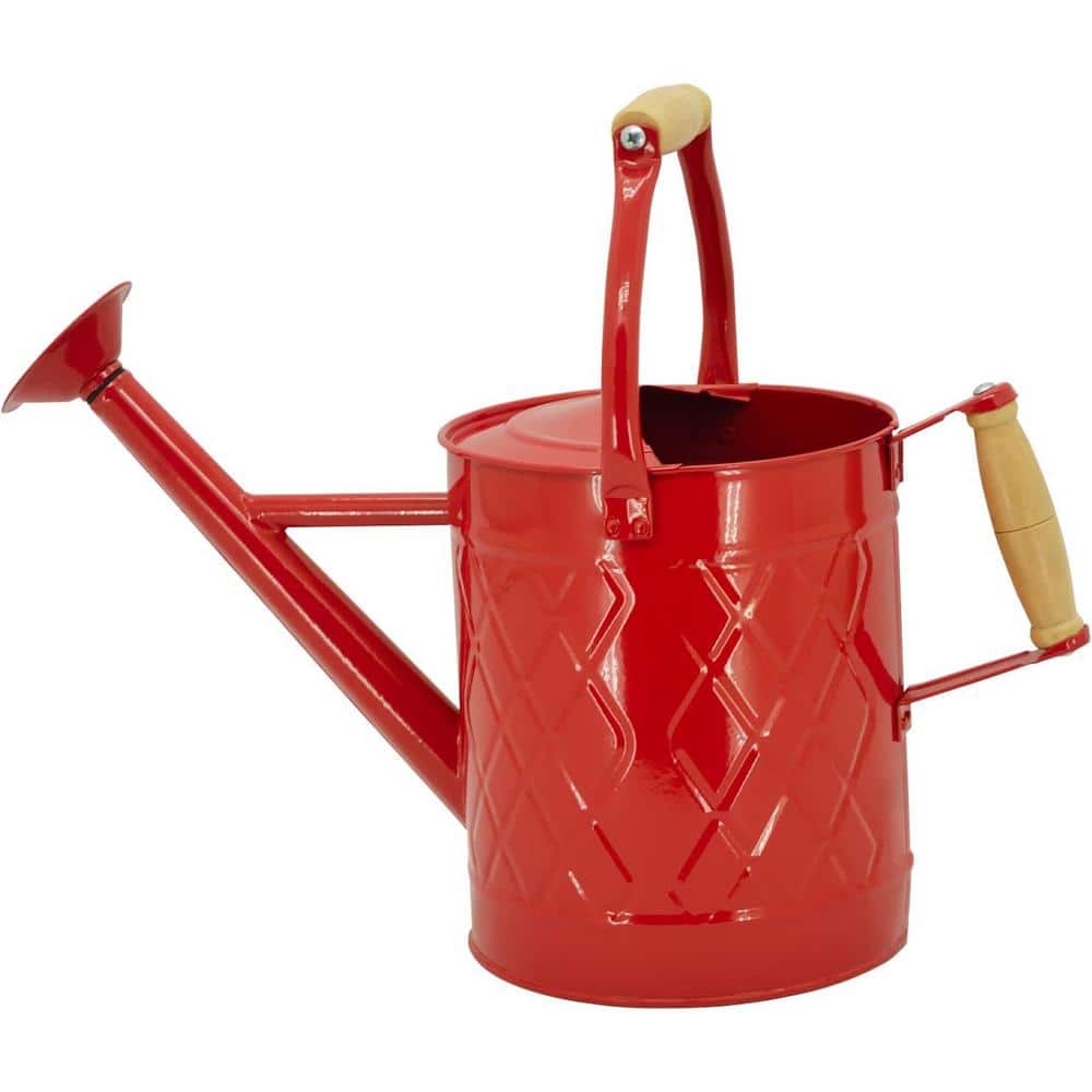 Cubilan 1 Gal. Watering Can Decorative Farmhouse Watering Can, Red