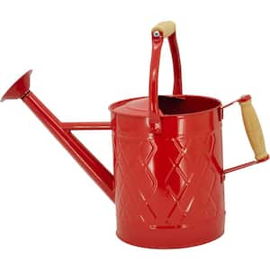 1 Gal. Watering Can Decorative Farmhouse Watering Can, Red Watering Can, Metal Watering Can with Removable Spout