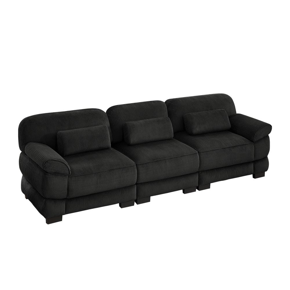 Cloud Couch Oversize 72 in. Wide Flared Arm Corduroy Modular Sectional Sofa with Deep Seats and Adjustable Backrest price history on PriceWatchPro