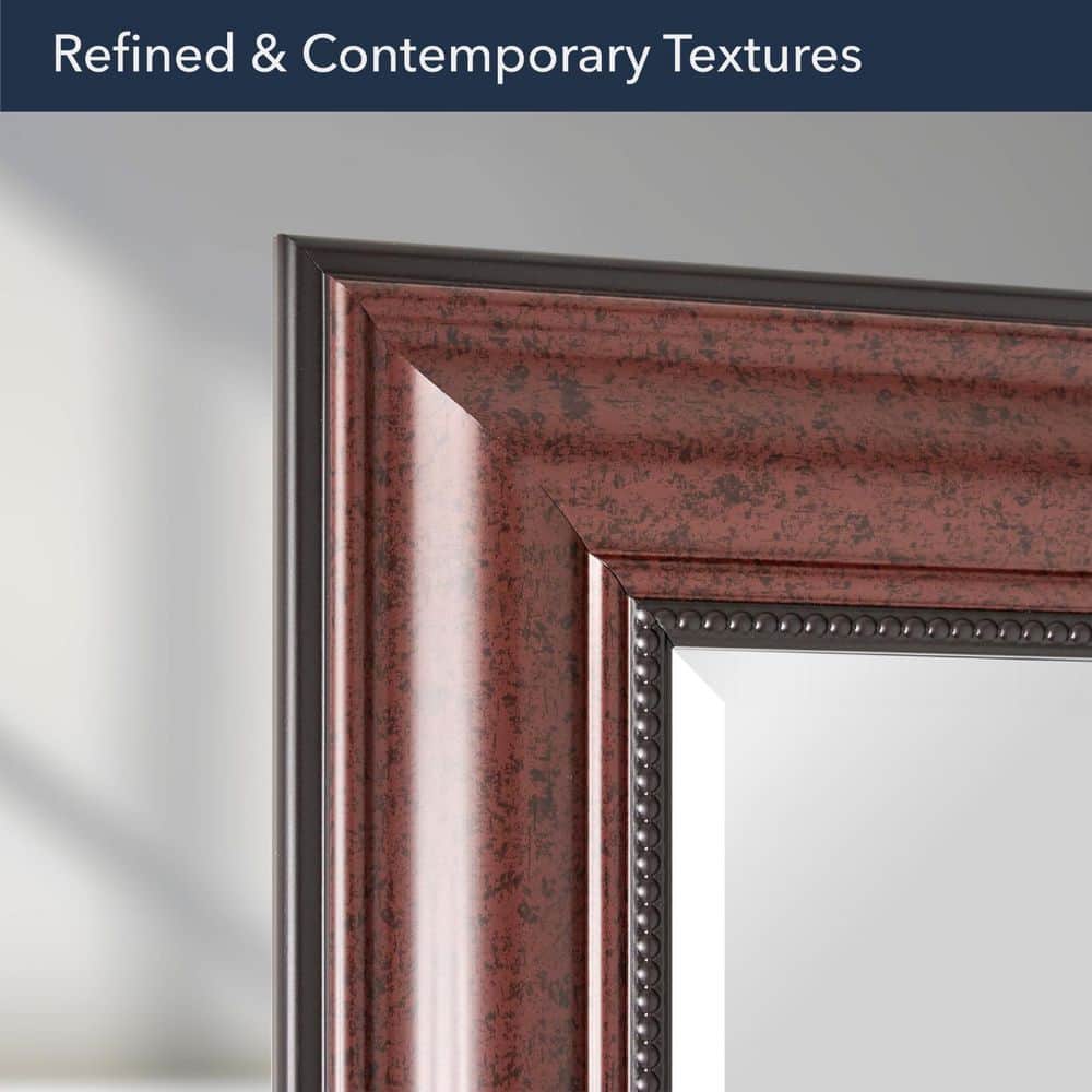 Colonial Love Deep Cherry 28" x 34" Rectangular Wall Mirror