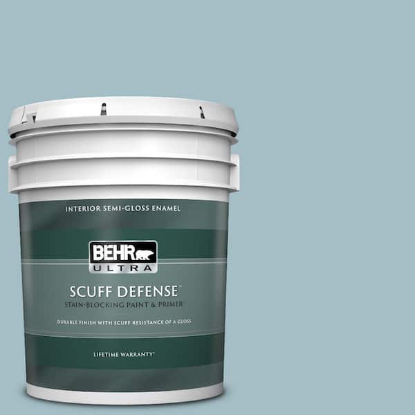 BEHR ULTRA 5 gal. #PPU13-11 Clear Vista Extra Durable Semi-Gloss Enamel Interior Paint & Primer