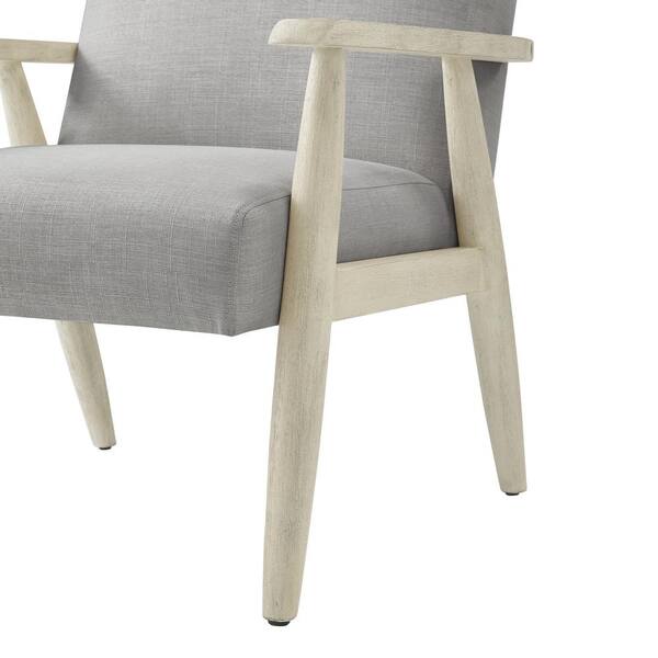 cream and grey armchair