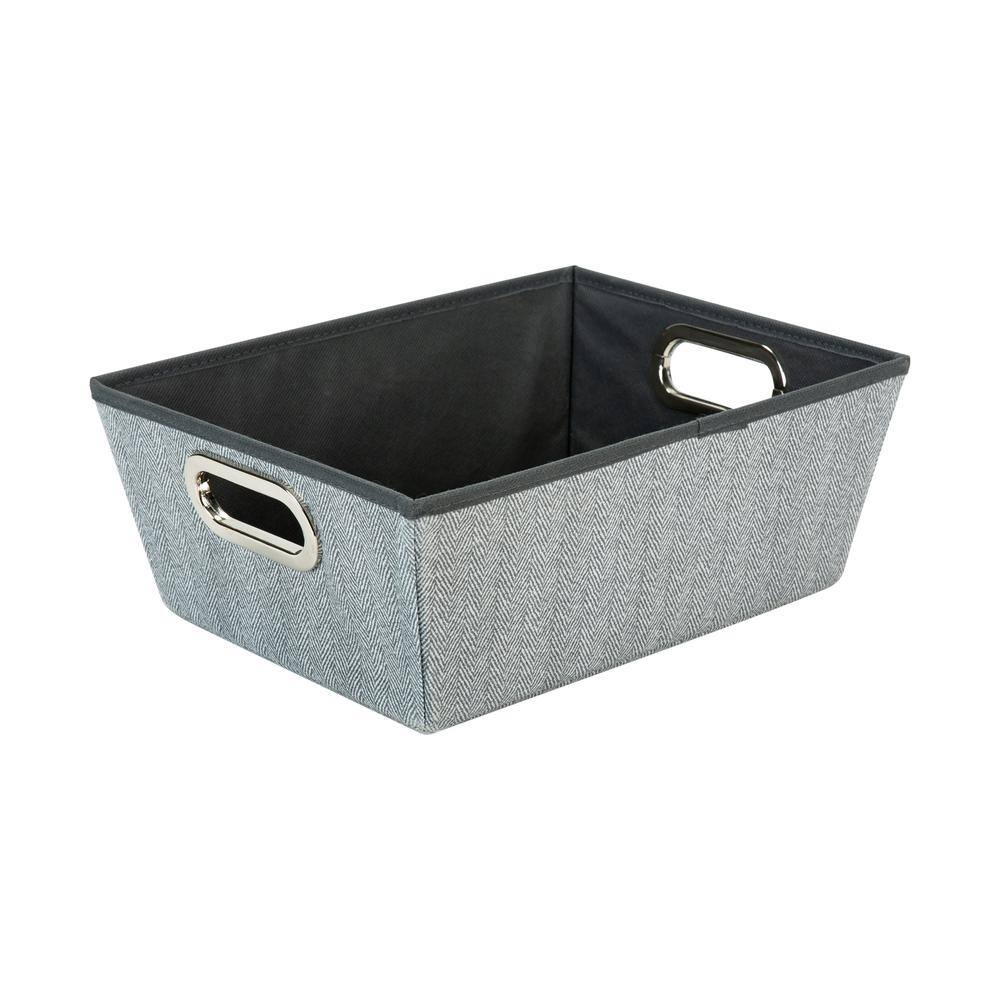 Simplify 7.48 in. H x 104 in. W x 12.99 in. D Gray Fabric Cube Storage