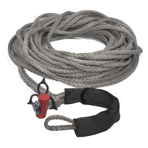 Lockjaw Synthetic Winch Line w/ Integrated Shackle, 3/8 Dia. x 85'L