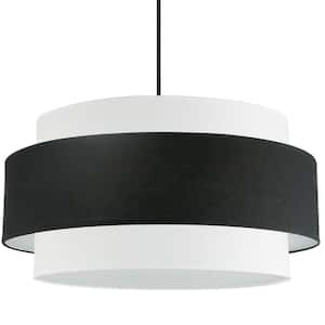 Priya 4-Light Matte Black Shaded Dome Chandelier for Living Room